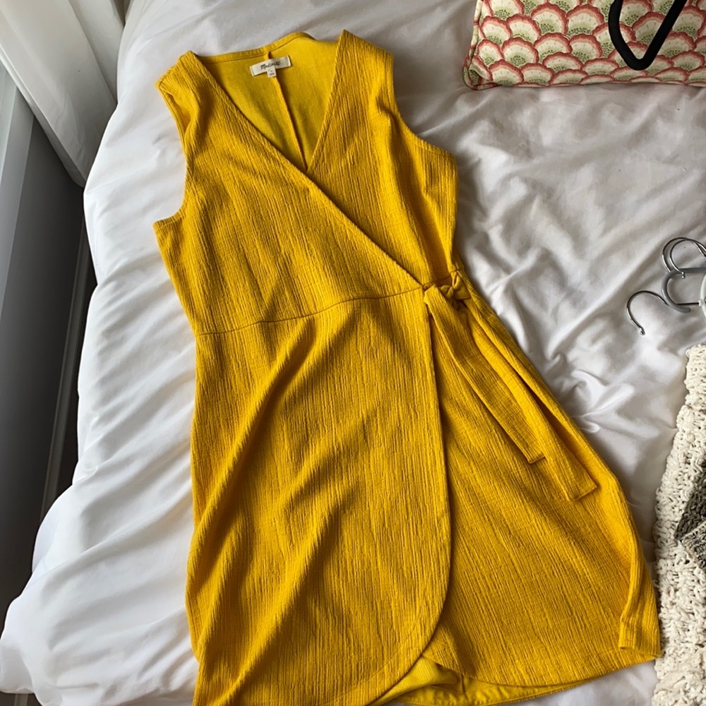 Madewell yellow dress size small